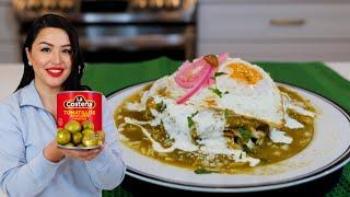 Easy way to make Green Chicken ENCHILADAS