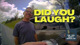 WV’s Most Ignorant Cop?   Pulled Over For Flashing    Arrested For Laughing