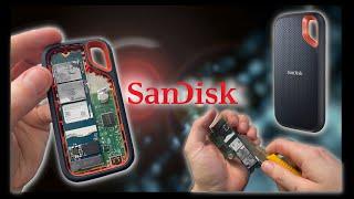 SanDisk  Extreme Portable SSD TEARDOWN Shucking