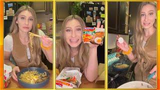 Trying Indomie Mi Goreng Fried Noodles from Indonesia  Carlie Shea What Now First Time Reaction