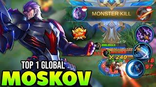 MOSKOV BEST BUILD 2021 DEADLY SPEARS TOP 1 GLOBAL MOSKOV GAMEPLAY  MOBILE LEGENDS