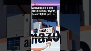 Amazon announces fresh round of layoffs to cut 9000 jobs #youtubeshorts #shorts