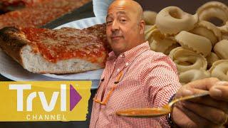 A Slice of Italy in Bensonhurst Brooklyn  Bizarre Foods with Andrew Zimmern  Travel Channel