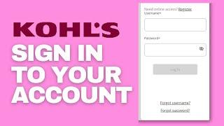How to Sign in My Kohls Credit Card Online 2024