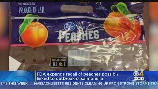 FDA Expands Recall Of Peaches Linked To Salmonella Outbreak