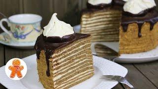 Торт Спартак  Spartak Cake Recipe English Subtitles