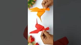 Paper Hummingbird  Origami Birds Making For School Project Crafts #shorts