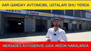 MERSADES BENZ AVTOSERVIS BARCHA TURDAGI INOMARKALAR ASL USTALARI SHU YERDA 2 % SKIDKA AMAL QILADI