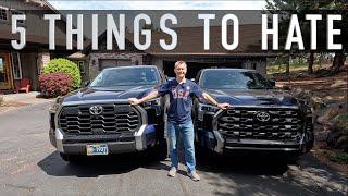 2022 Tundra Platinum - 5 Things I Dont Like