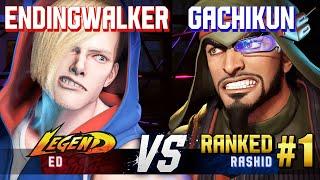 SF6 ▰ ENDINGWALKER Ed vs GACHIKUN #1 Ranked Rashid ▰ High Level Gameplay