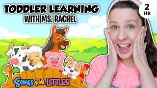 Learn Animals with Ms Rachel for Toddlers - Animal Sounds Farm Animals Nursery Rhymes & Kids Songs