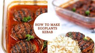 Eggplant kebab-Kurdish recipesEggplant kebab recipe.Easily stuffed eggplants with beef kofta kebab.
