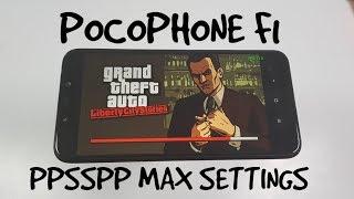 Pocophone F1 PPSSPP gaming testPSP GamesSnapdragon 845Vulkan 30-60FPSMax settings