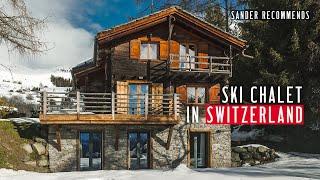 Inside a ski chalet in Verbier Switzerland