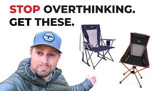 I Sat A LOT to Discover the 2 Best Camping Chairs All You Need