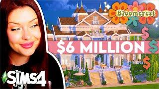 OVER $6 MILLION Mansion Build in The Sims 4  Sims 4 Bloomcrest Budget Build Challenge