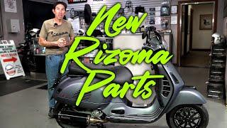 More New Rizoma Parts on this Tricked Out Titanium Vespa GTS