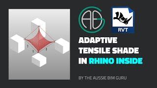 Adaptive tensile shade in Revit using Rhino Inside