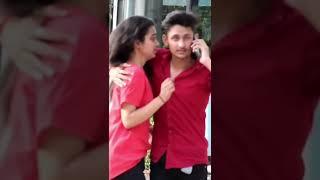 hug prank girls  prank girls stranger  To talk on mobile phone hug girls  new prank girls