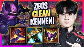 ZEUS IS SUPER CLEAN WITH KENNEN - T1 Zeus Plays Kennen TOP vs Kayle  Season 2024