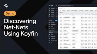 Discovering Net-Nets Using Koyfin