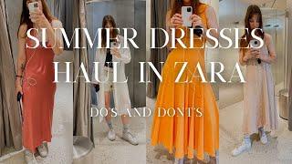 ZARA SUMMER DRESSES TRY ON HAUL  WHAT NOT TO BUY AND WHY