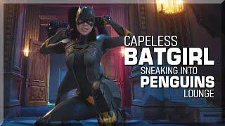 Gotham Knights Capeless Batgirl Sneaking into Penguins Lounge