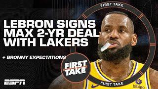 Perk This may be LeBron James LAST SEASON  + Bronny James expectations  First Take