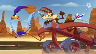 Wile e coyote and roadrunner tribute timber