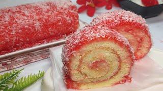 Bakery Style Swiss Roll  Jam Swiss Roll Recipe  Basic Swiss Roll Recipe  Swiss Roll Recipe #4k