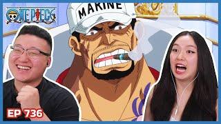 AKAINU MEETS THE ELDER STARS   One Piece Episode 736 Couples Reaction & Discussion