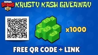 Brawl Stars - FREE KRUSTY KASH GIVEAWAY - QR CODE & LINK