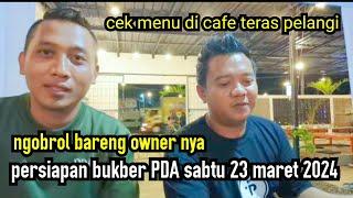 cek menu di cafe teras pelangi persiapan bukber PDA sabtu 23 maret 2024