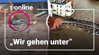 Enorme Wassermassen ertränken Stadt