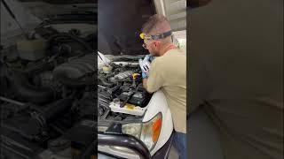 Oil change new air and fuel filter #automobile #landcruiser #car #landcruisers #auto #lc100