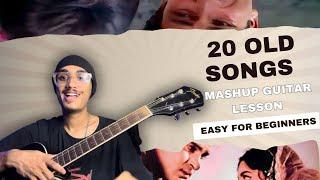 Easy Hindi Songs On Guitar Tor Beginners  Old Mashup 4 Chords