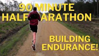 90 Minute Half Marathon Training - Building Running Endurance - Training Vlog #run #halfmarathon