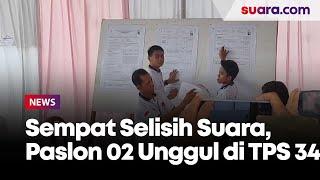 Sempat Ada Selisih Suara Paslon 02 Unggul di TPS 34 Tempat Gibran Nyoblos