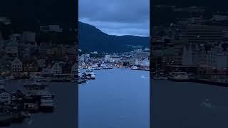 Twilight at 10pm in August in Bergen Norway