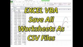 Excel VBA Save All Worksheets As CSV Files