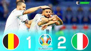 Belgium 1-2 Italy - EURO 2020 - Insignes Finesse Shot Goal - Extended Highlights - EC - FHD