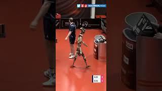 Table Tennis Robot vs Human Who Wins?  NOT Real  Incredible Wonder Studio Ai  #shorts
