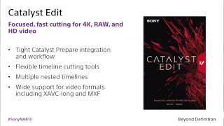 New Sony Catalyst Edit Software