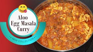 Egg Masala Recipe -  Aloo Egg Masala Curry Recipe - Aloo Egg Bhurji