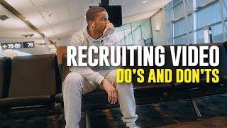 When filming a recruiting video has real life consequences