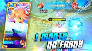 1 MONTH NO FANNY  RANK GAMEPLAY  MLBB