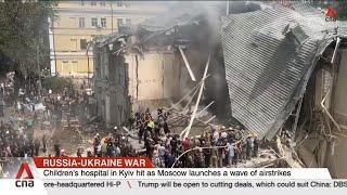 Kyiv childrens hospital likely took direct hit from Russian missile UN