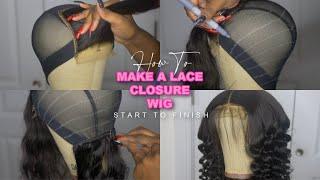 How To Make A Lace Closure Wig For BEGINNERS  VERY DETAILED  Ishowbeauty