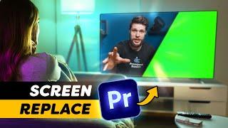 How to FAKE a TELEVISION SCREEN Premiere Pro Tutorial