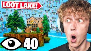 I Got All 40 Players To Land Lil Loot Lake In Fortnite Reload